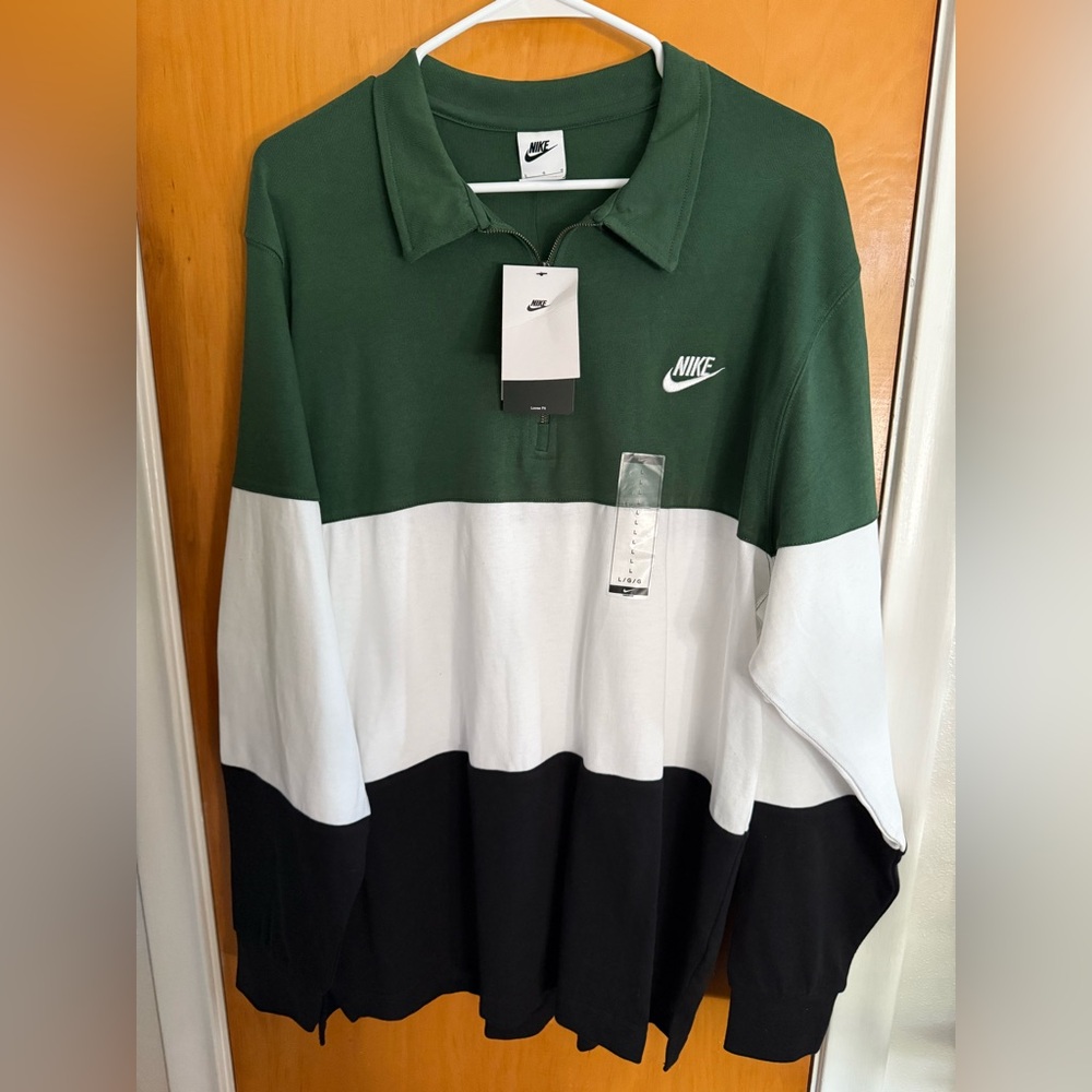 NWT Nike half zip polo